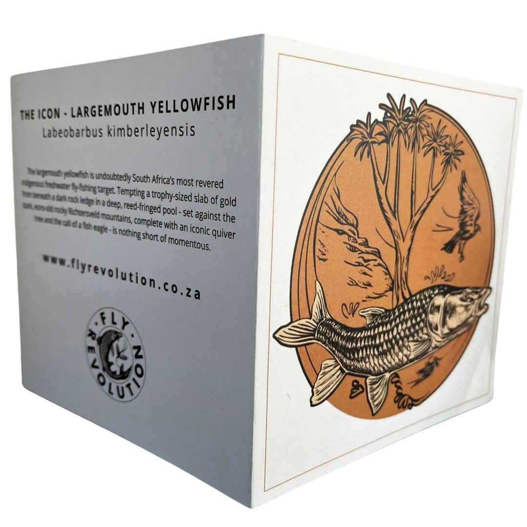 FLY REVOLUTION - LARGEMOUTH YELLOW GREETING CARD