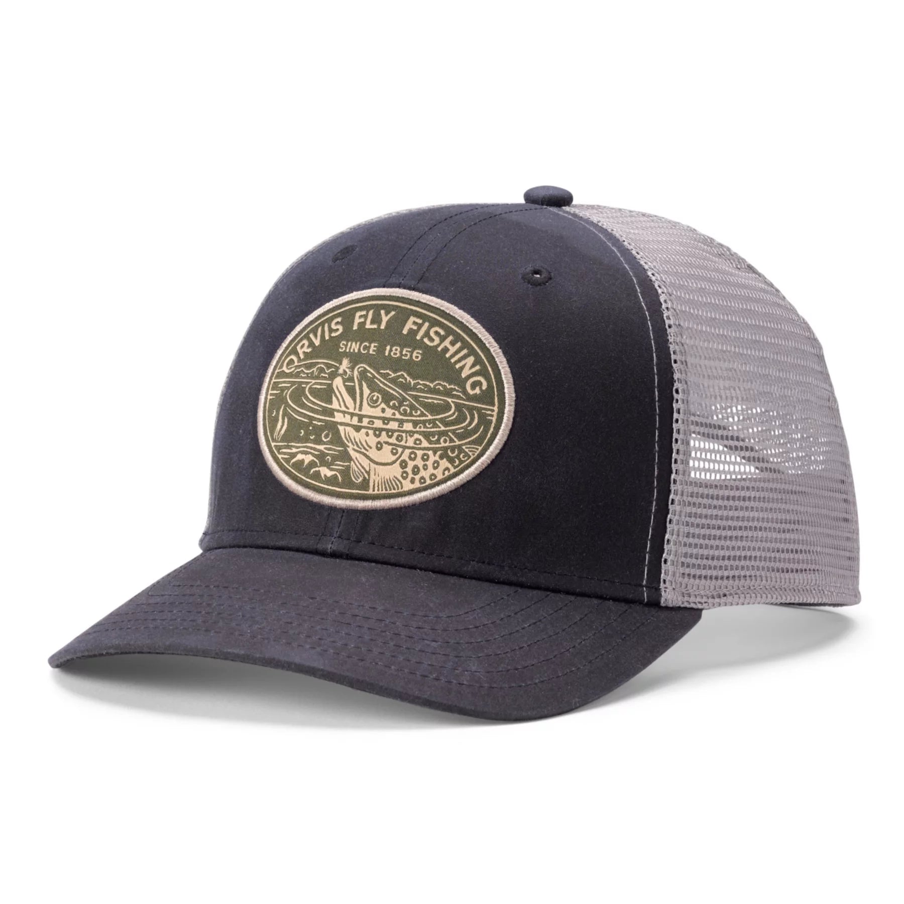 ORVIS WAXED COTTON TROUT SIP TRUCKER HAT