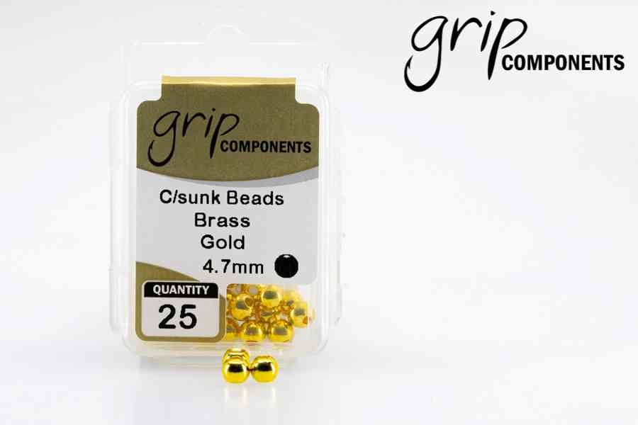 GRIP COUNTERSUNK BRASS BEADS