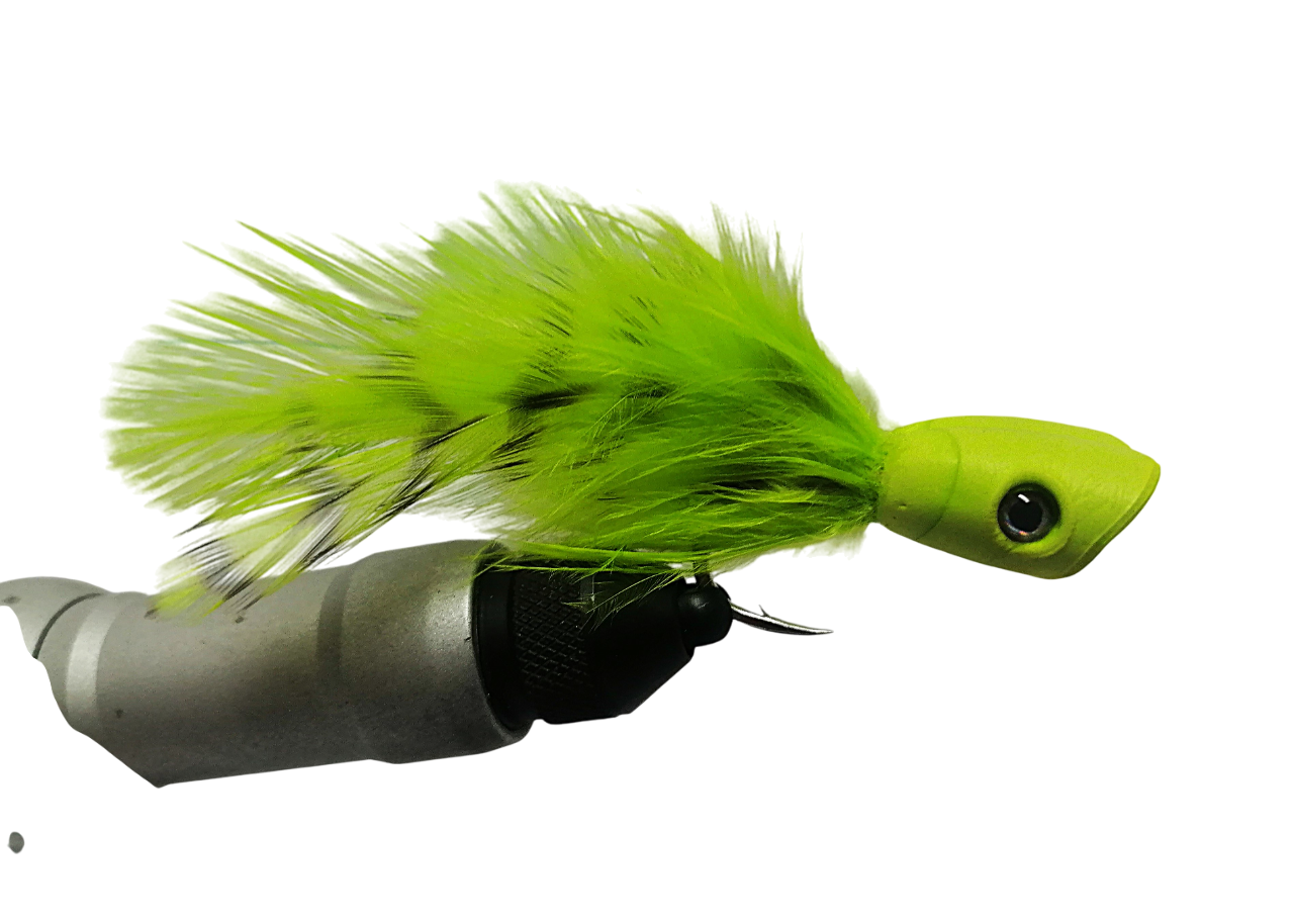 DOUBLE BARREL SALT POPPER - CHARTREUSE