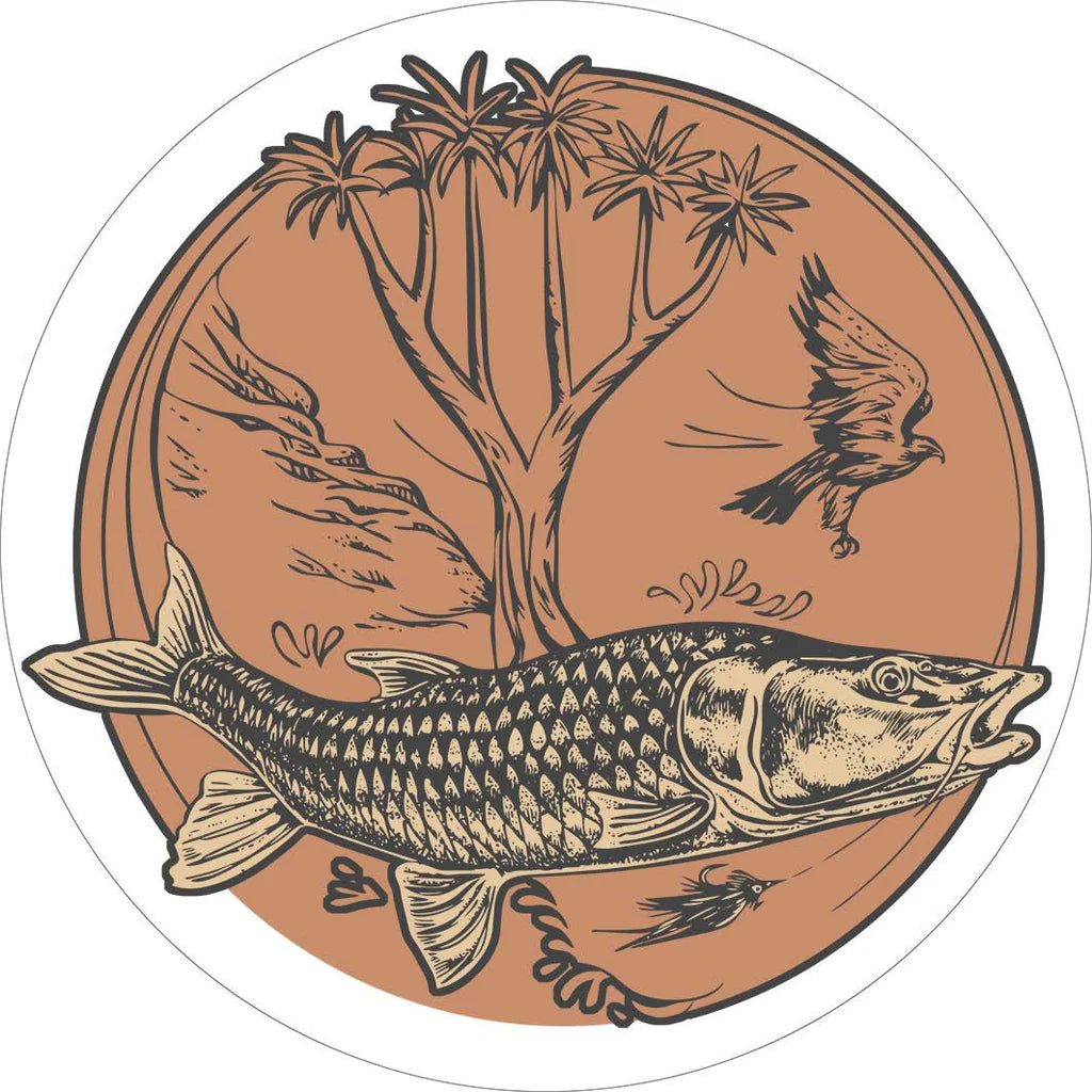 FLY REVOLUTION - LARGEMOUTH YELLOW GREETING CARD