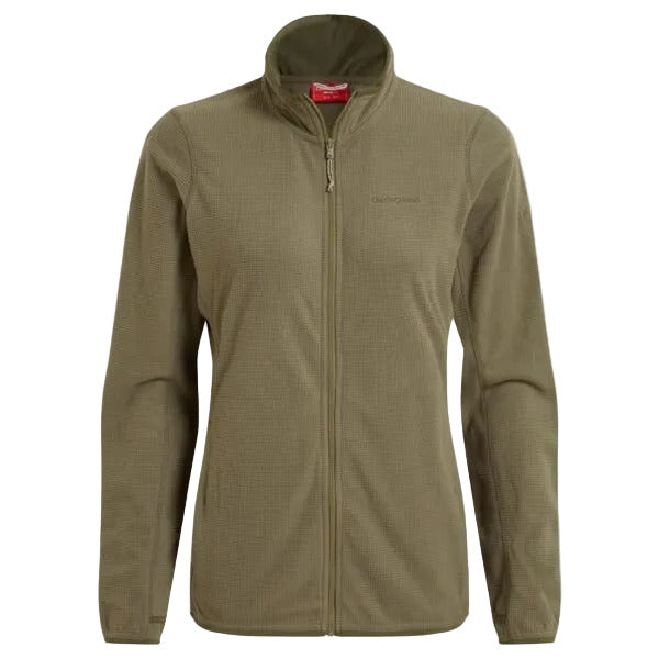 Green jacket with a brand logo on a white background