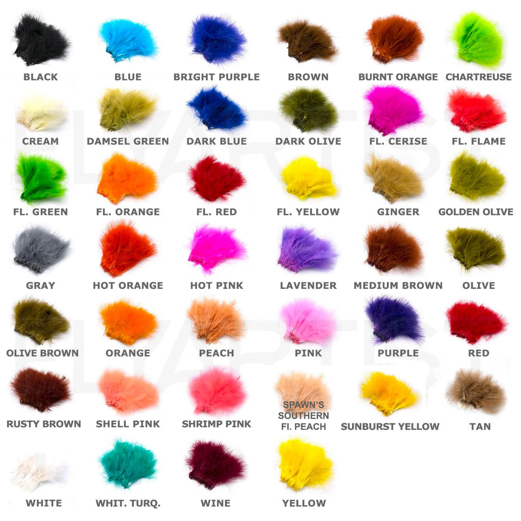 HARELINE MARABOU BLOOD QUILLS