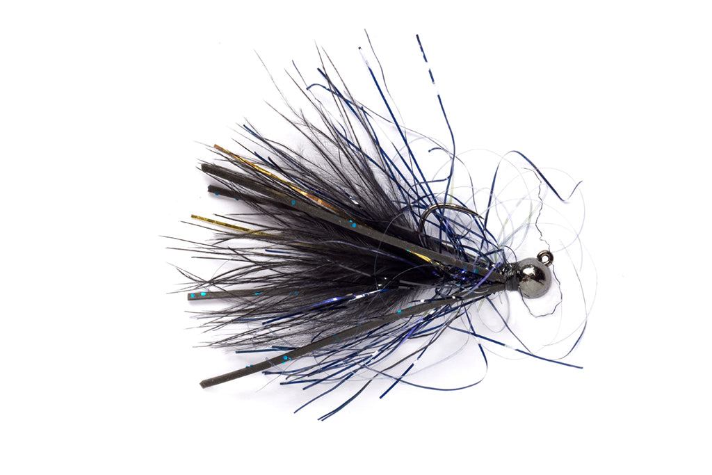 DANIEL'S UV POLAR JIG BLACK BARBLESS