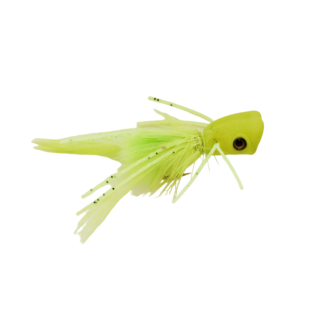 DOUBLE BARREL BASS POPPER - CHARTREUSE