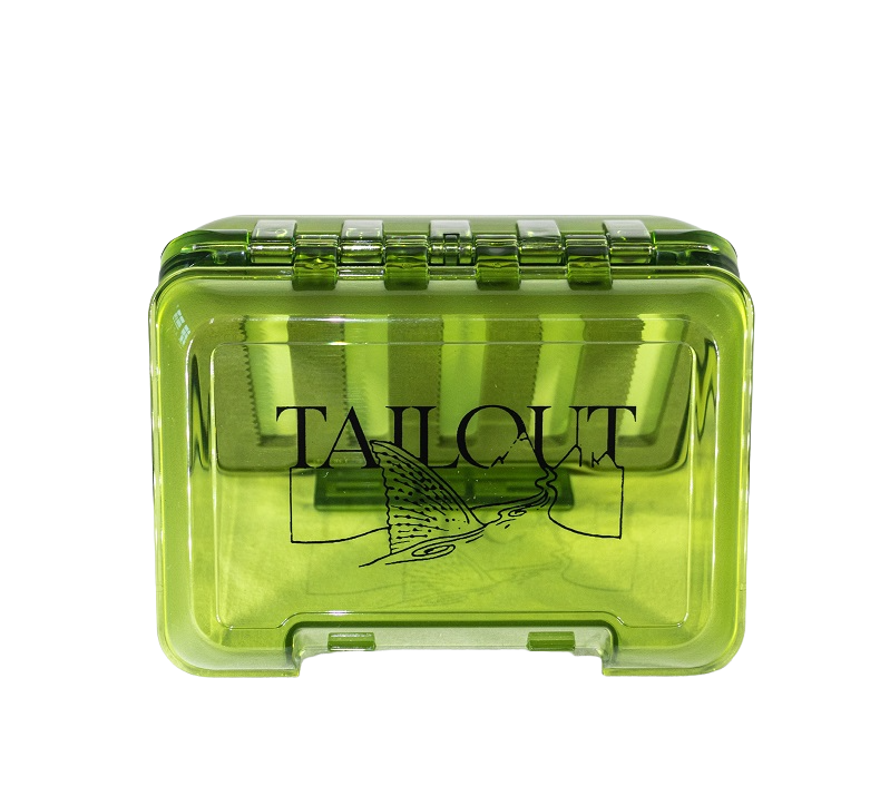 TAILOUT TRANSLUCENT GREEN FLY BOX