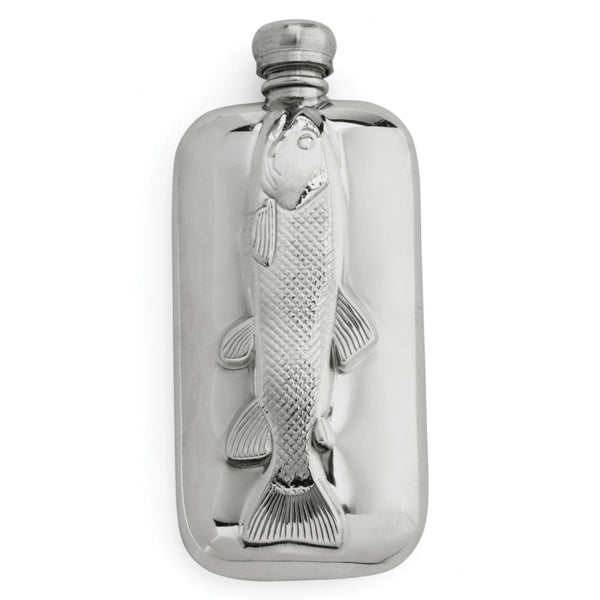 ORVIS FISH FLASK PEWTER