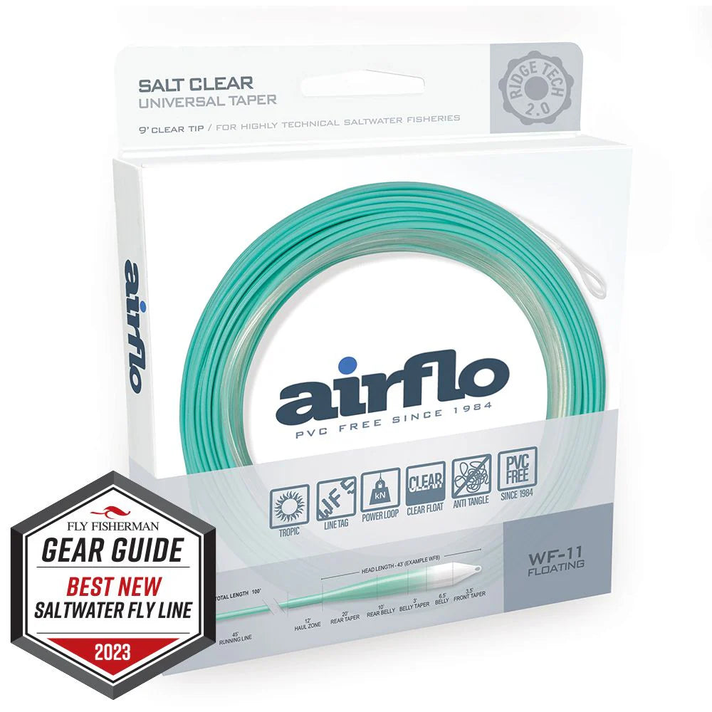 AIRFLO CLEAR SALT UNIVERSAL TAPER FLY LINE - CLEAR TIP