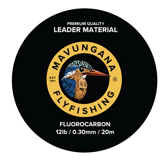 Mavungana Fly Fishing logo on a black background
