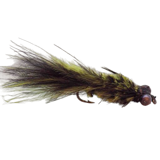 MARABOU DRAGON - BLACK & OLIVE