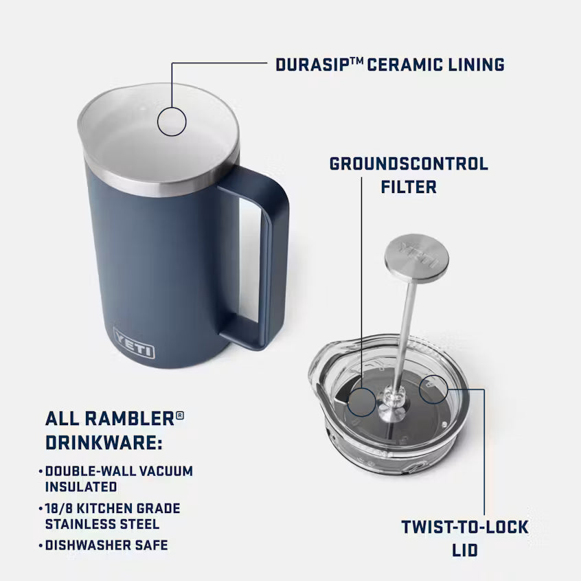 YETI RAMBLER 64oz FRENCH PRESS