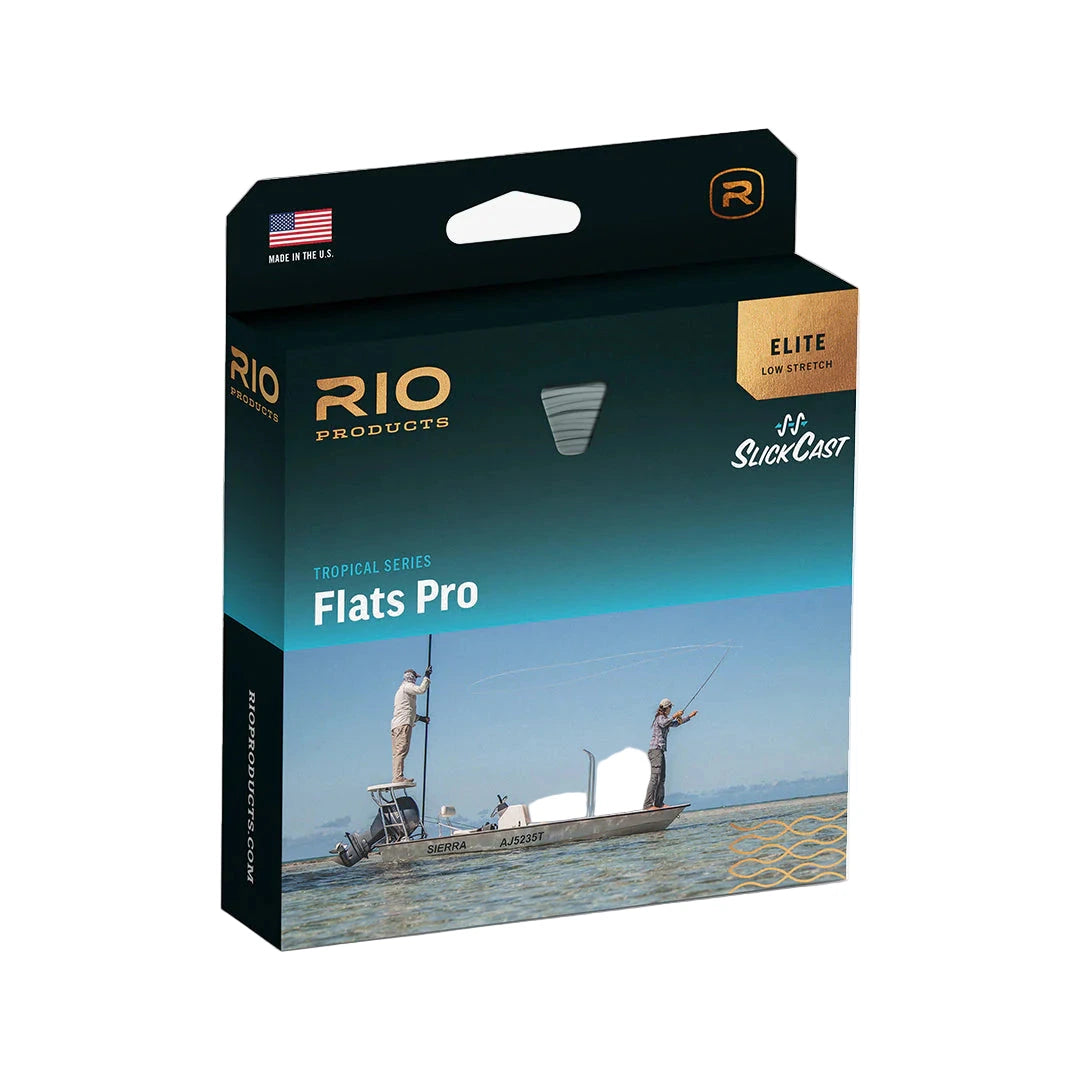 Rio Products Flats Pro packaging with fishing scene on a white background