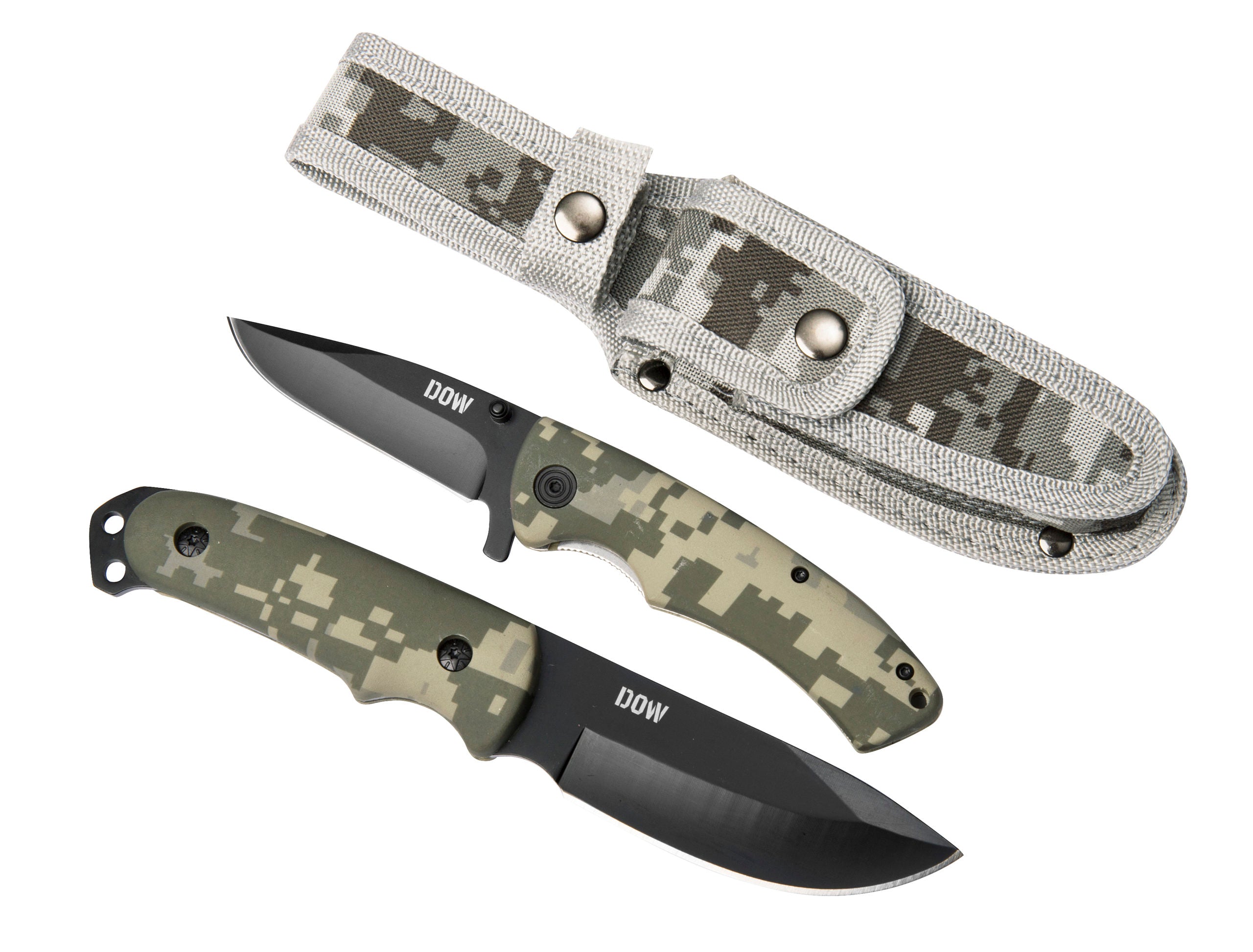 BRENTONI 2PC/SET CAMO FOLDER AND DAGGER KNIFE