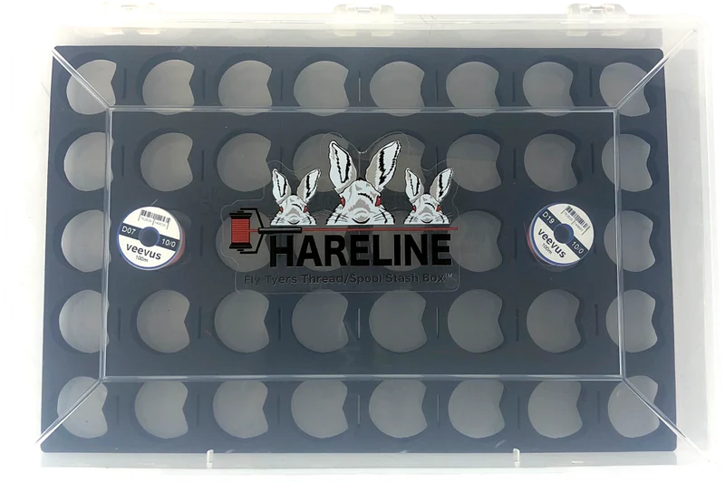 HARELINE FLY TYERS THREAD/SPOOL STASH BOX