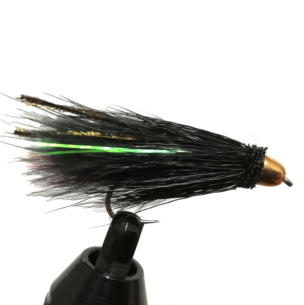 Muddler Minnow – Confezione Da 6 Mosche Nere Per Trota – Taglie Assortite – Fatte A Mano Nel Regno Unito
