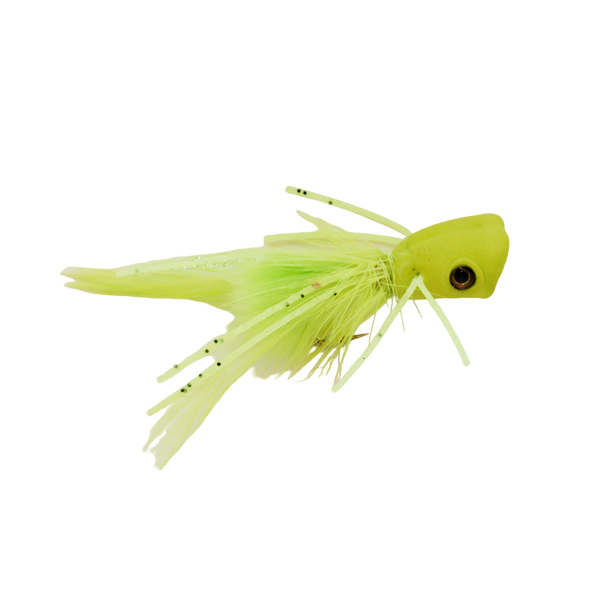 DOUBLE BARREL BASS POPPER - CHARTREUSE