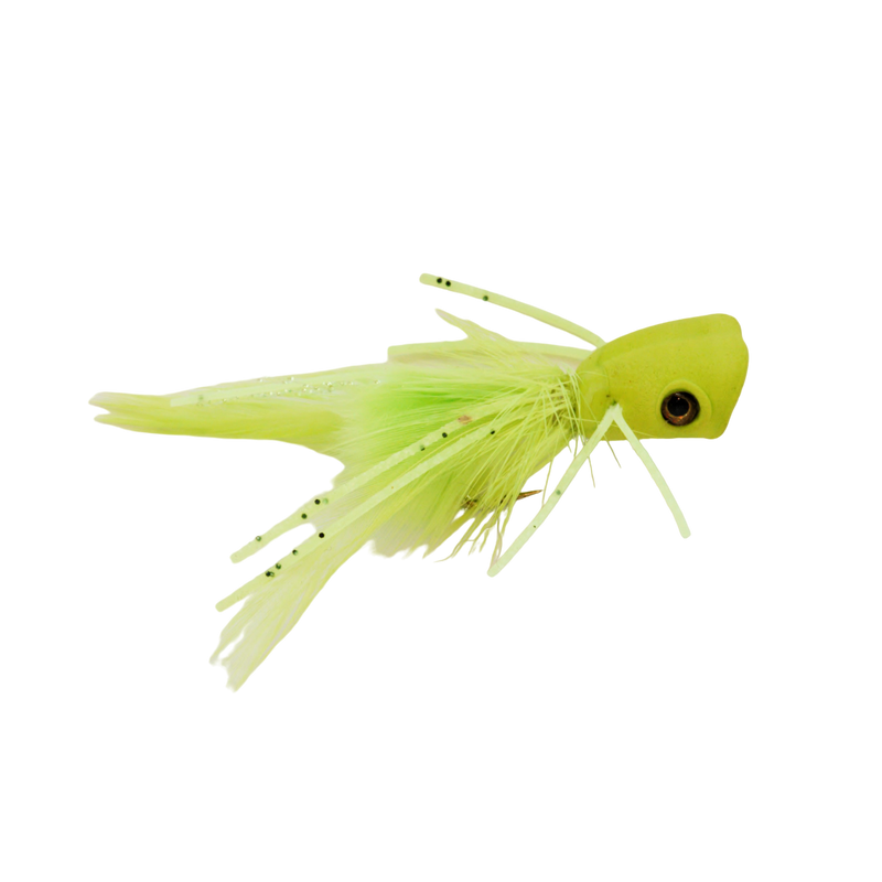DOUBLE BARREL BASS POPPER - CHARTREUSE